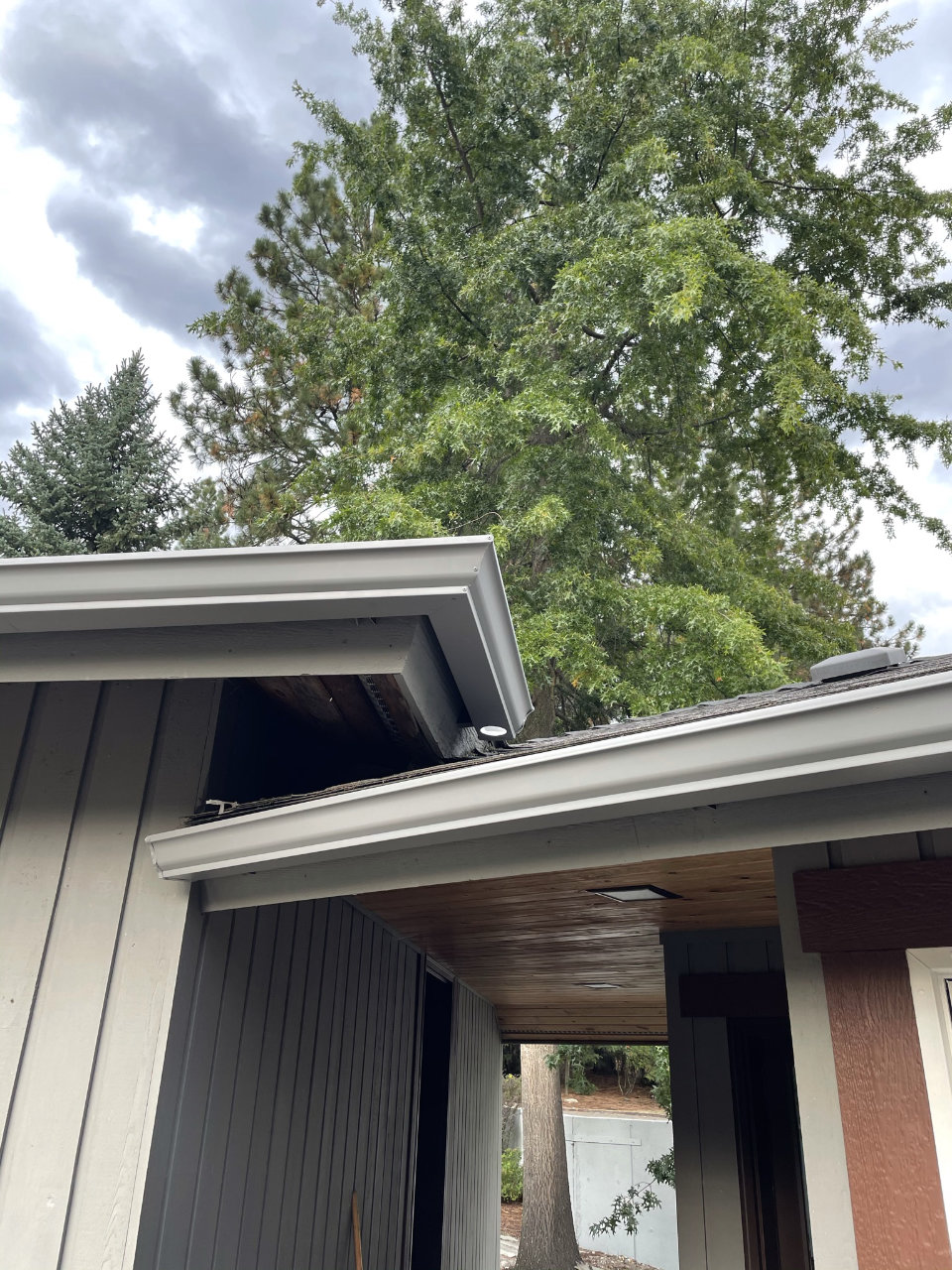 Gutter project on residential home